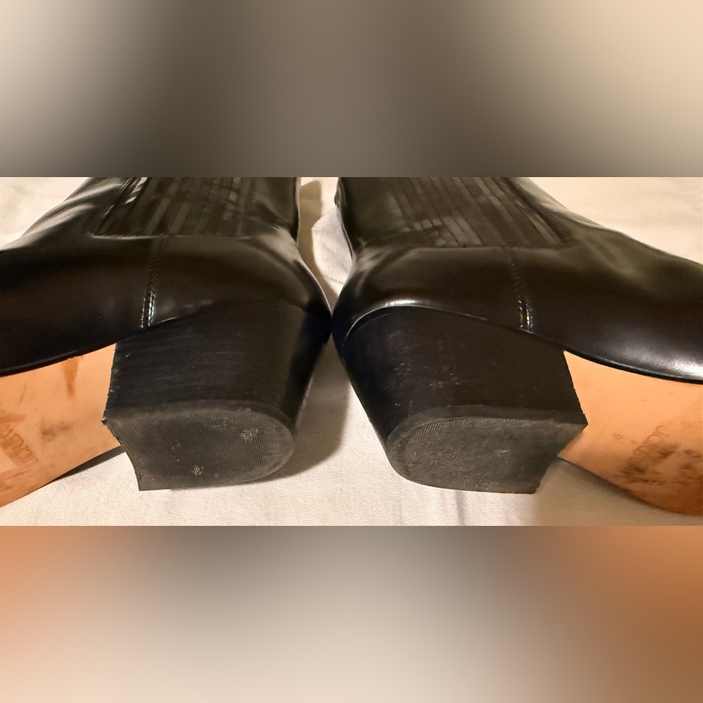 J. Crew Black Leather Piper Ankle Booties - Picture 8 of 9